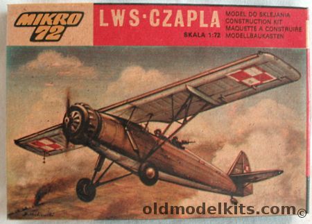 ZTS 1/72 LWS Czapla RWD-14b (Heron), S-01 plastic model kit